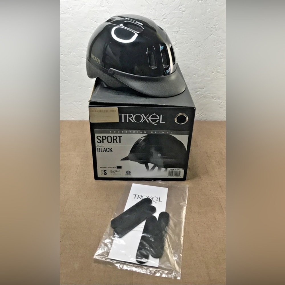 Troxel Sport Black Equestrian Riding Helmet Size Small in Original Box